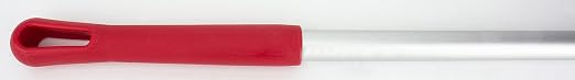 SPARTA Aluminum Broom and Mop Handle Replacement with Acme Threaded Tip for Environments with Harsh Cleaning Agents, Aluminum, 70 Inches, Red