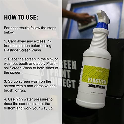 Ecotex® Plastisol Screen Wash, Plastisol Ink Remover (Gallon - 128oz.) - Screen Print Direct®