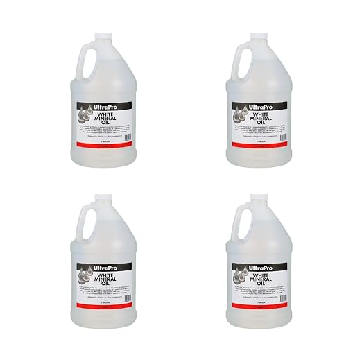 UltraPro Food Grade Mineral Oil for Lubricating and Protecting Cutting Board, Butcher Block, Stainless Steel, Knife, Tool, Machine and Equipment (4-1 Gallon Jugs)