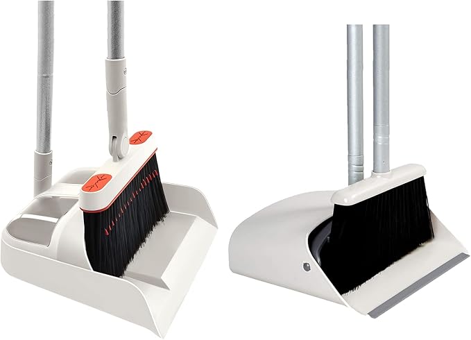JEHONN Broom and Dustpan for Home