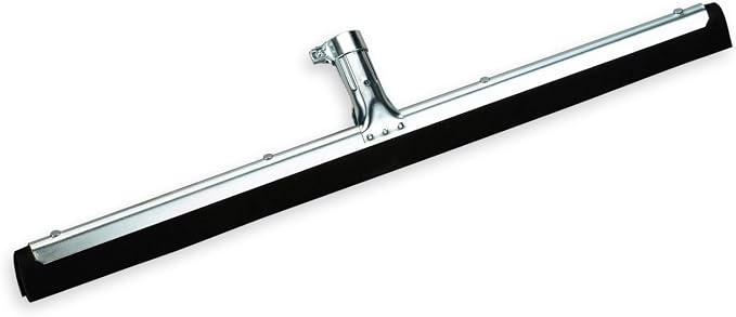 SPARTA Flo-Pac Double Foam Floor Rubber Squeegee Window Squeegee with Heavy Duty Steel Frame for Floor, Bathroom, Kitchen, Concrete, Tile, Garage, Commercial Use, 22 Inches, Black