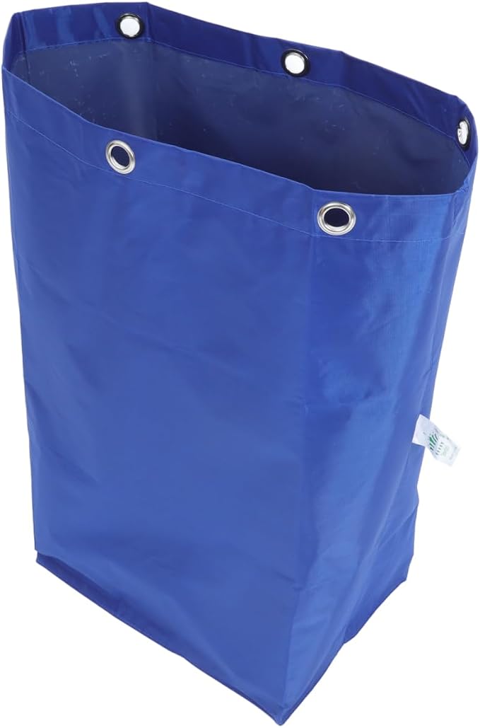 HEALLILY Janitorial Cart Bag Cleaning Bag for Housekeeping Multi-Functional Replacement Trolley Large Capacity Durable Cleaning Supply with Hooks 27X16X11 Inches