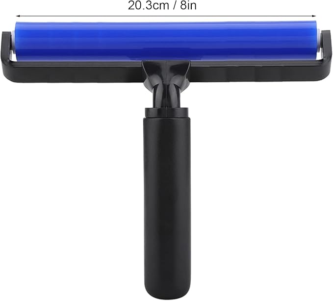 Kleefroller, Dust Removal Roller,Sticky Lint Roller with Cover Reusable Washable Travel Dust Picker Cleaner Remover Brush Value Set for Clothes, Pet,Hair,Debris,Bedroom, Living Room, Office(8 inches)
