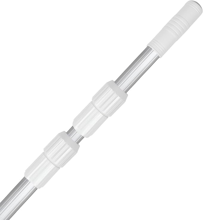 Pool Pole- Professional 9-Foot Telescopic Pool Cleaning Rod,Pool Rod Adjustable Telescopic Rod, Used for Cleaning Nets, Brushes, Vacuum Heads (9-feet)