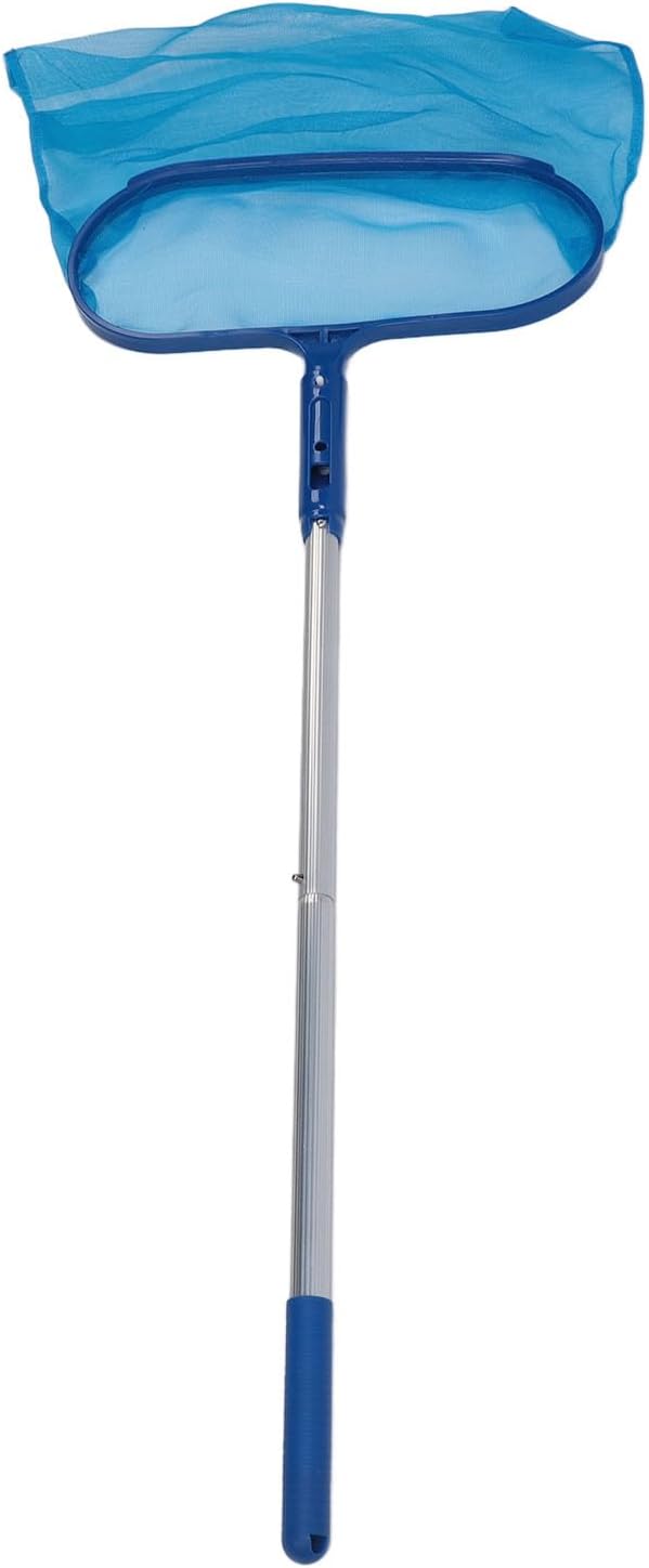 Swimming Pool Cleansing Kit, Fine Mesh Pool Cleaner Tool, Leaf Skimmer Net with 4 Poles for Above Ground or In ground Swimming Pools