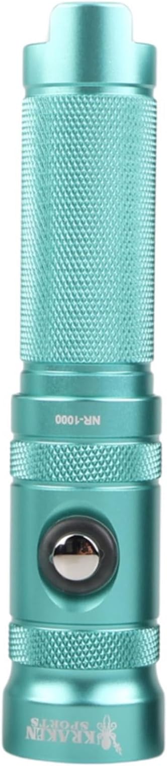 Kraken Sports NR-1000 Back Up Dive Light 1000 Lumens, 330ft/100m Depth Rating, 90 Minutes Burn Time at Full Power, Seafoam
