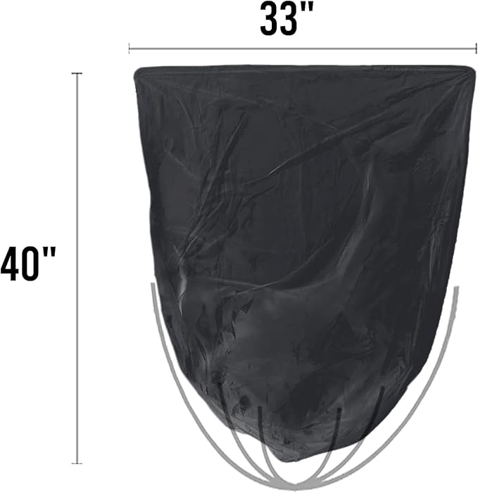 BEIDOU-PAC 33 Gallon Trash Bags, 125 Count, Black Garbage bags, Multi-purpose Trash Can Bin Liners for Home Commercial, Outdoor, Construction, Industrial, Janitorial, Municipal, Lawn, Leaf