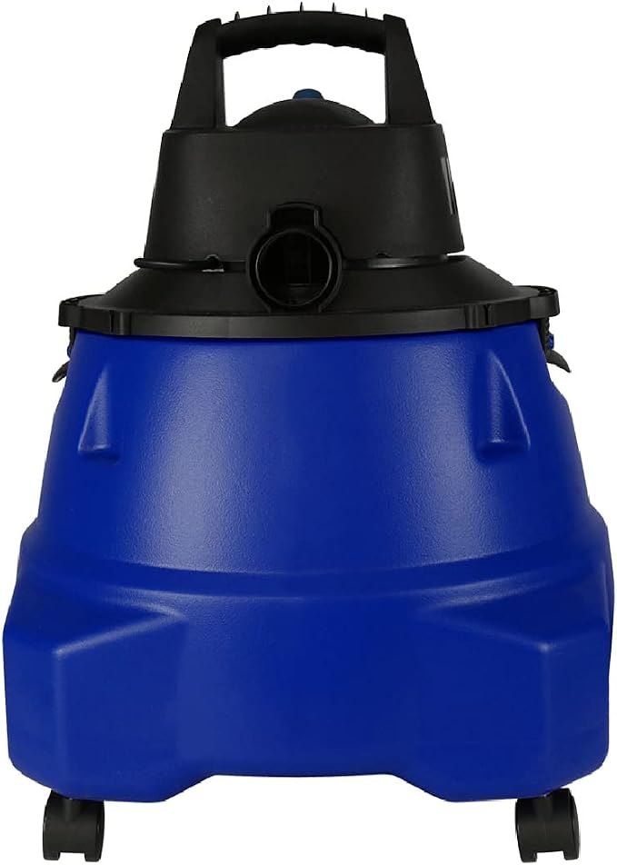 Koblenz WD-9 L212 Wet Dry Vacuum Cleaner, 9 Gallon, 5.0 PHP, 3-in-1 Suction & Blower, Big Vacuum Cleaners for Home, Heavy Duty Shop Vac, Click-N-Lock Hose, Swivel Casters, Black/Blues