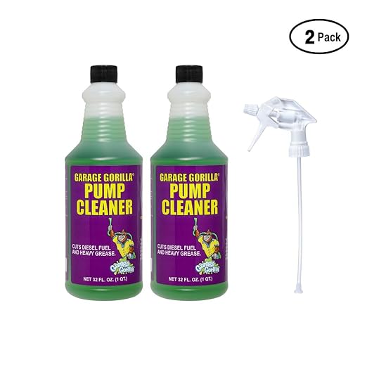 Heavy Duty Cleaner & Degreaser | Pump Cleaner, Wall Cleaner & Floor Cleaner for Mopping, Removes Diesel Fuel, Biodegradable | 32 oz Concentrate Bottle (2 Pack)
