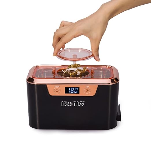 iSonic® Miniaturized Commercial Ultrasonic Cleaner DS310 with Cleaning Solution Concentrate CSGJ01, 110V