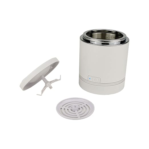 iSonic® Ultrasonic Jewelry Cleaner D1800-PW with Cleaning Solution Concentrate CSGJ01, 110V