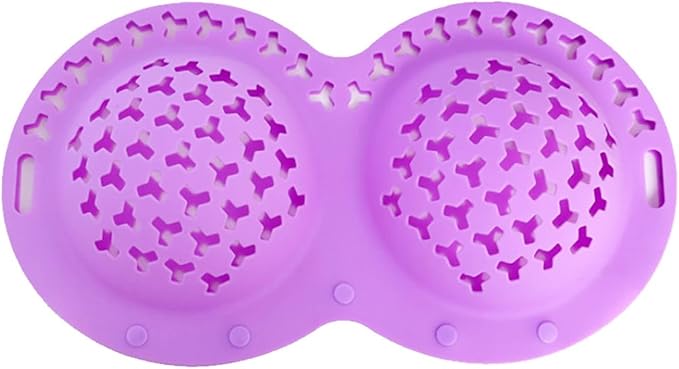 Silicone Bra Washing Bags for Laundry,Delicates Mesh Laundry Bags, Suitable for all Cup Sizes bra,Sports Bras, Swimsuits, Socks & Silk protector,Anti Deformation Lingerie Bag for Machine (purple)