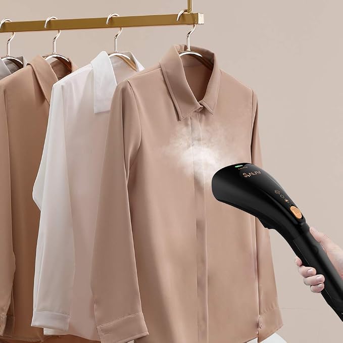 SALAV HS-04/T 1000W Quick Steam Hand Held Garment Steamer with Dual Steam Settings and No-Drip System (Black)