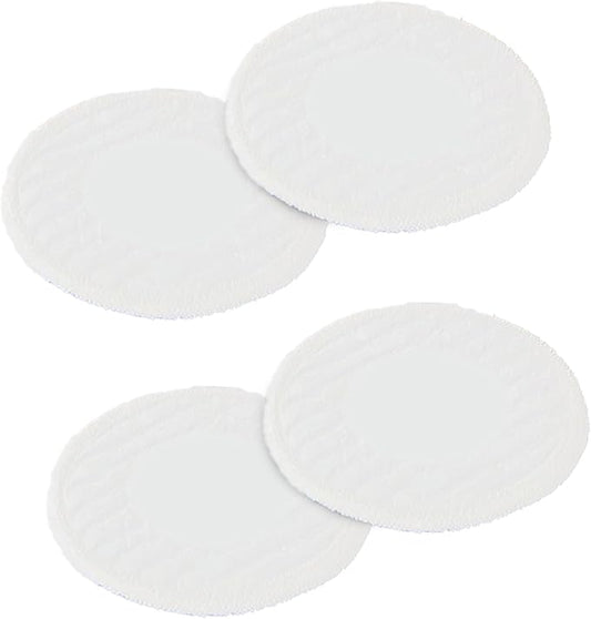 H2O HD Dual Buff Pack of 4 Replacement Microfibre Cloths - Cleaning Pads for Steam Cleaners - Optimise Your Cleaning Power with Pads Specifically Designed for Your H20 HD Dual Buff Mop