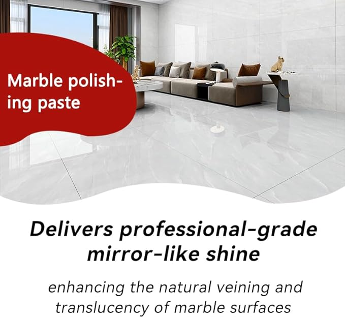 Granite Polishing Paste, Marble Cleaner Countertop, Quartz Polish, Granite Polishing Kit | Marble Cleaner and Polish - Enhances Shine & Maintenance, Safe for Stone Surfaces, 5 Kg