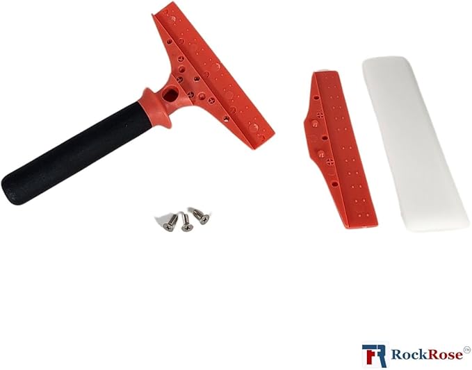 RockRose 8'' Big Mouth Squeegee Handle - Professional Tinting Tool - Heavy Duty Sturdy Plastic Handle for Security Film Installation & Home Window Automotive Film - Extra Leverage Pack 2 Units
