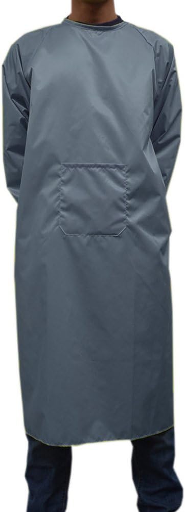 Adults Long Sleeve Cooking Kitchen Apron Waterproof Artist Drawing Apron