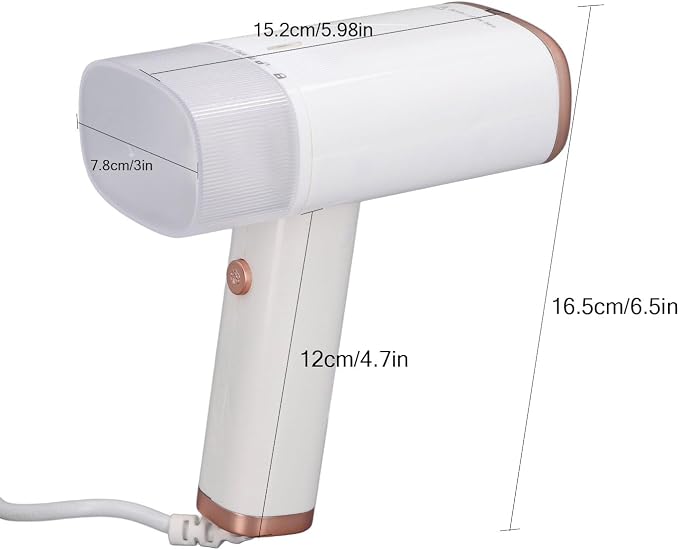 Handheld Steamer for Clothes, 1000W Foldable Portable Garment Steamer with 120ml Detachable Tank and Brush, Quick Heat Travel Steam Iron for Home and Trip