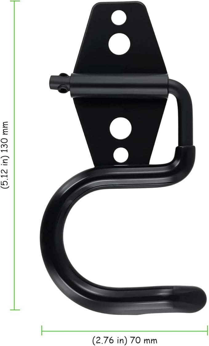 24 Pack Broom Holder Wall Mount, Heavy Duty S Hooks Tool Hangers Metal Garage Hooks for Brooms Mops Shovels Raks, Black