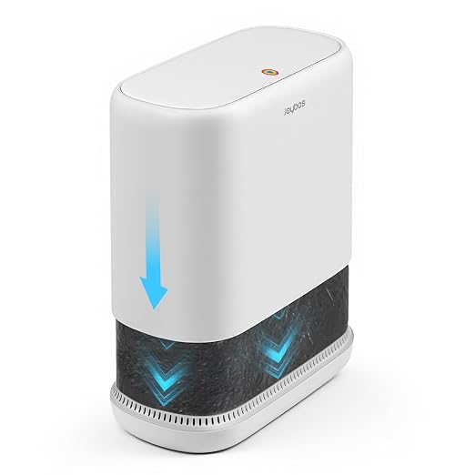 MOPALL 3.5 Gallon Motion Sensor Trash Can Automatic Touchless +3.3 Gallon Slim Garbage Can with Press-Top Lid