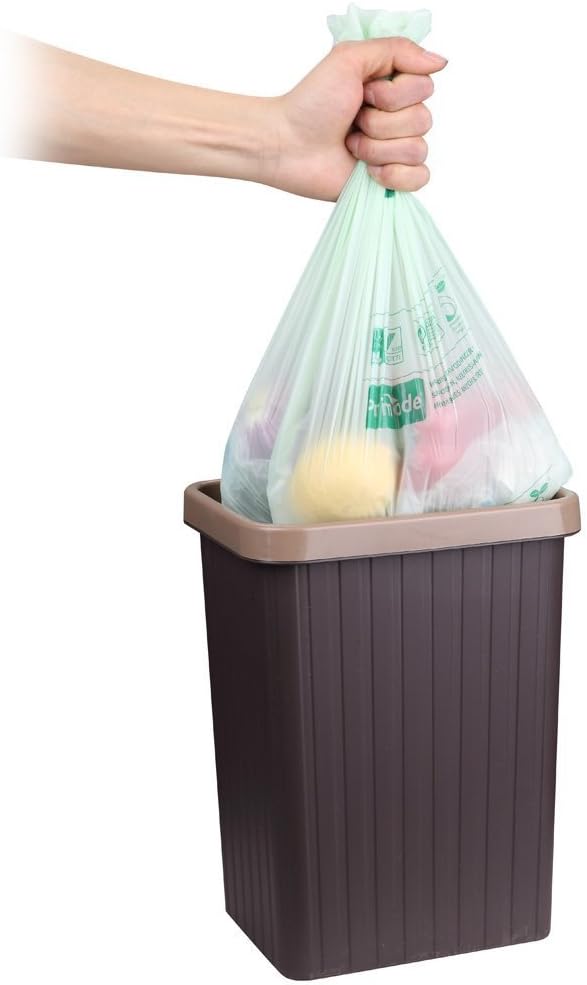Primode Compostable Trash Bags, Food Scraps Yard Waste Bags,Extra Thick 0.71 Mil. ASTMD6400 Compost Bags Small Kitchen Bin Bags, Certified By BPI and TÜV AUSTRIA (3 Gallon)