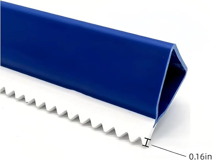 16 Inch Teeth Notched Squeegee, Epoxy Floor Squeegee with 0.16 Inch Teeth for Self Leveling Cement Urethane Epoxy, Lightweight Epoxy & Urethane Flooring Tool