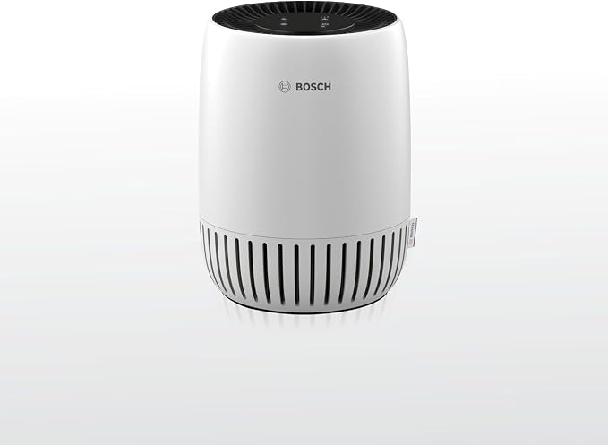 BOSCH Air Purifier for Home, Small Spaces (Covers, 500-sq ft), 2-in-1 Filter for Pollen, Smoke, Dust, Dander, Outdoor Pollution, Odors, Air 500, White