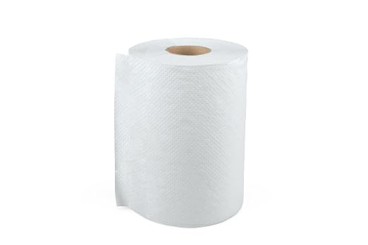 Medline Standard Paper Towel Rolls, White, 10" x 800', Ideal for Office Use, Pack of 6