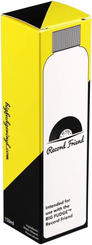 Big Fudge Vinyl Record Cleaning Solution - 150ml (5.1oz) Refill Bottle for Use Record Friend | Keep Your Collection Sounding Fresh As Ever!