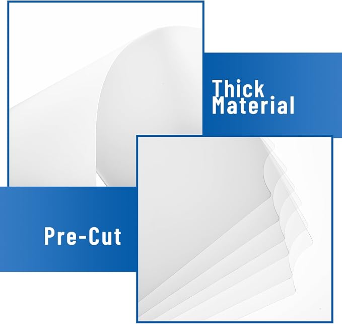 Frienda Set of 6 Wire Shelf Liner 18 x 48 Inch Heavy Duty Shelf Liners for Wire Shelving, Waterproof Non Adhesive Plastic Mat for Metal Rack Kitchen Shelves, Shoe Rack