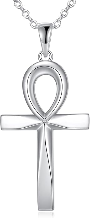 ONEFINITY Religious Cross Pendant Necklace Sterling Silver Origami Cross Pendant Gifts for Women Men Jewelry