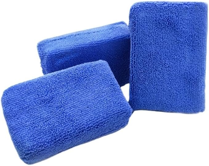 Car Care Premium Microfiber Applicators Sponges Block Cloths Microfibre Hand Wax Polishing Detailing Pad Beauty Tools(5pcs)