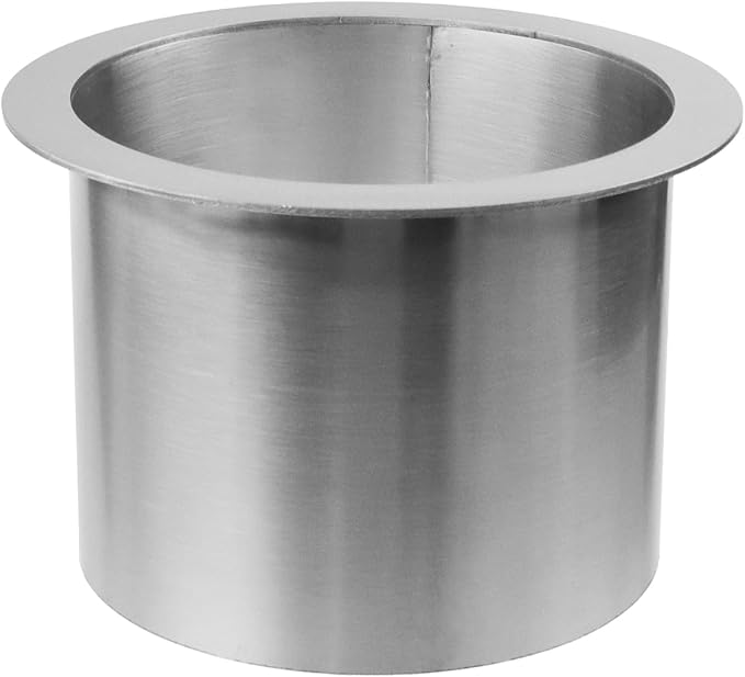 Antrader Trash Chute,Stainless Steel Round Countertop Trash and Waste Chute for Kitchen Bathroom Office,Round (150mm/5.91inch),1Pcs