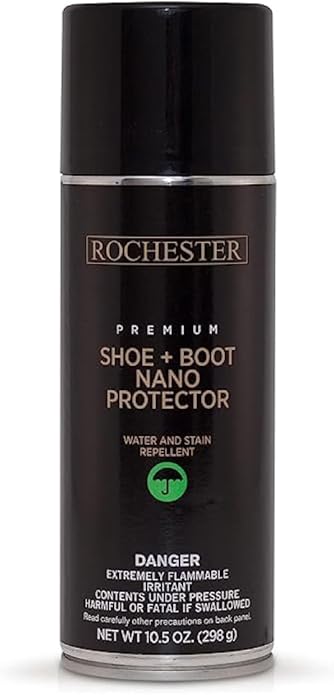 Rochester Shoe + Boot Nano Protector, NANO Technology-Formulated Shoe Protector Spray for a Wide Range of Boots and Shoes, Shoe Accessories, 10.5 oz.