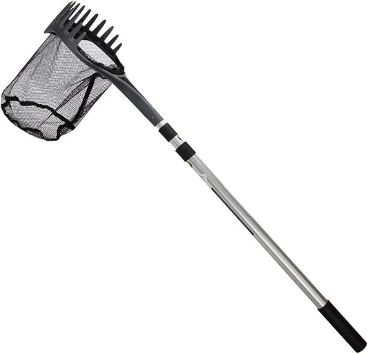 Aquascape Pond Shark Net, Skimming, Maintenance and Water Garden Tool, Extends 96-inch | 74005