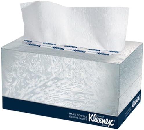 Kimberly Clark Kleenex Hand Towel White, Recycled Fiber, 10.5" Length x 9" Width | 18 Carton/Case