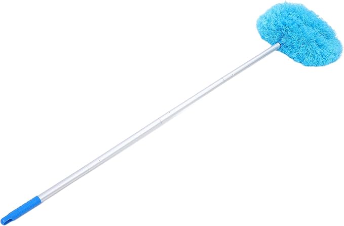 Long Handle Duster for Cleaning, 140cm 360 Degree Rotation Ceiling Fan Cleaner Microfiber Duster with Extension Pole for High Ceilings Furniture (Blue)