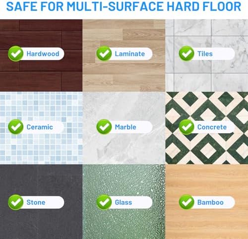 Spray Mop for Hardwood Floor Cleaning with 2 Disposable Refills & 5 Reusable Microfiber Pads