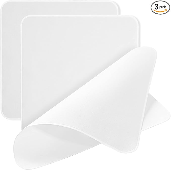 AAwipes Polishing Cloths 3 Packs (6.3" X 6.3", White, Thick, Superfine) Compatible with Apple iPhone, iPad, MacBook, iWatch, Soft & Nonabrasive Double-Layer Microfiber Cleaning Cloths (X3601)