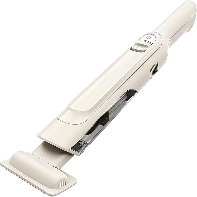 Handheld Vacuum Cordless, Lightweight 1.4lb with Powerful Suction, Charging Dock, Single Touch Empty and Detachable Dust Cup, Portable Mini Car Vac for Home Office and Pet Hair (Beige)