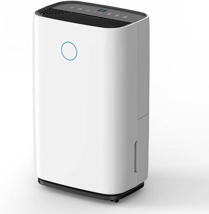 HUMILABS 4500 Sq.Ft Dehumidifier for Basement, 50 Pint Home Dehumidifiers with Drain Hose, Quiet Sleep Mode, Auto Shut Off,Humidity Display, Auto Defrost