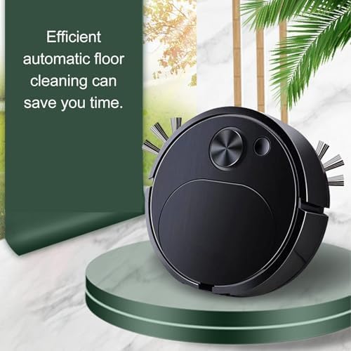 Robot Vacuum Cleaner, Powerful Suction Quiet Robotic Vacuum Cleaner Cleans Hard Floors to Low Pile Carpets Ideal for Pet Hair