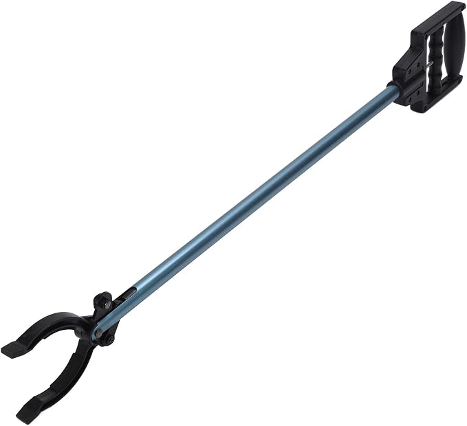 Reacher Grabber Pickup Tool, 32" Extendable Grabber Tool for Elderly, Trash Picker with Lightweight Aluminum Handle, Garden Grabber Reacher for Litter Picking, Indoor Outdoor Garbage Pickup Tool