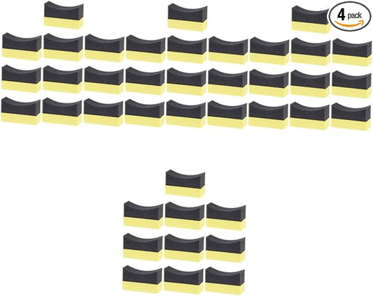 40pcs Car Cleaning Sponge Tire Dressing Pads Reusable Wax Applicators for Car Wash Soft Non-Scratch Sponges for Windshield Dashboard Cleaning