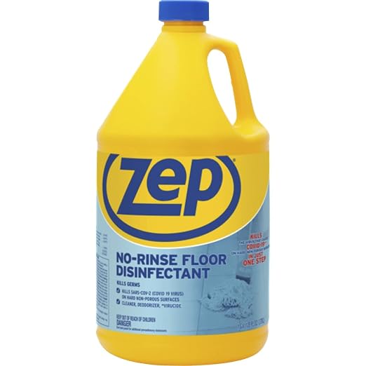 Zep No Rinse Floor Disinfectant, Foaming Wall Cleaner, Virucide, Deodorizer, Cleaner Bundle