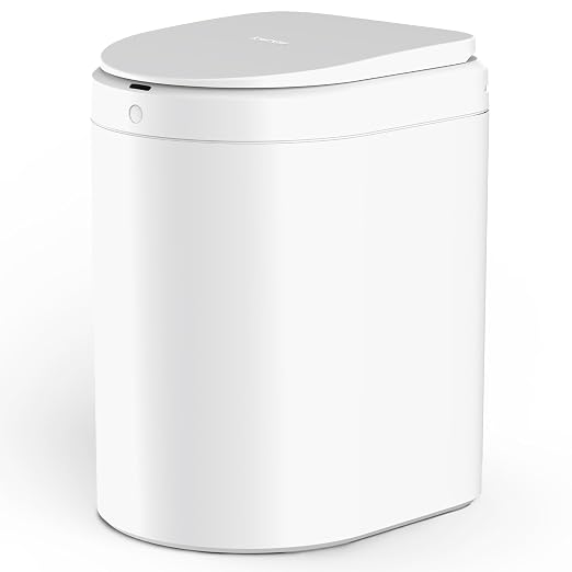 TOWNEW S2000 Smart Trash Can, Self-Sealing Touchless Trash Can with Motion Sensor, Automatic Liner Preparation, 5.5 Gallon Hands-Free Garbage Can for Kitchen, Bathroom & Office, Odor Reduction