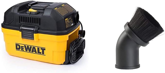 DEWALT DXV04T Portable 4 Gallon Wet/Dry Vaccum (Yellow) and Workshop Wet/Dry Vacs Vacuum Accessories