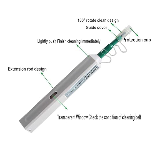 Fiber Cleaner Fiber Optical Tools,10PCS Fiber Optic Cleaner Pen for 2.5mm Ferrules SC,FC,ST,SC/APC and FC/APC,800+ Clean Times