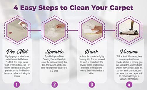 Capture Carpet Total Care Kit 400 Pet Stain & Odor Neutralizer (32 oz), Pet Stain Remover for Carpet, Rug, Couch, Car & Upholstery - Bundle
