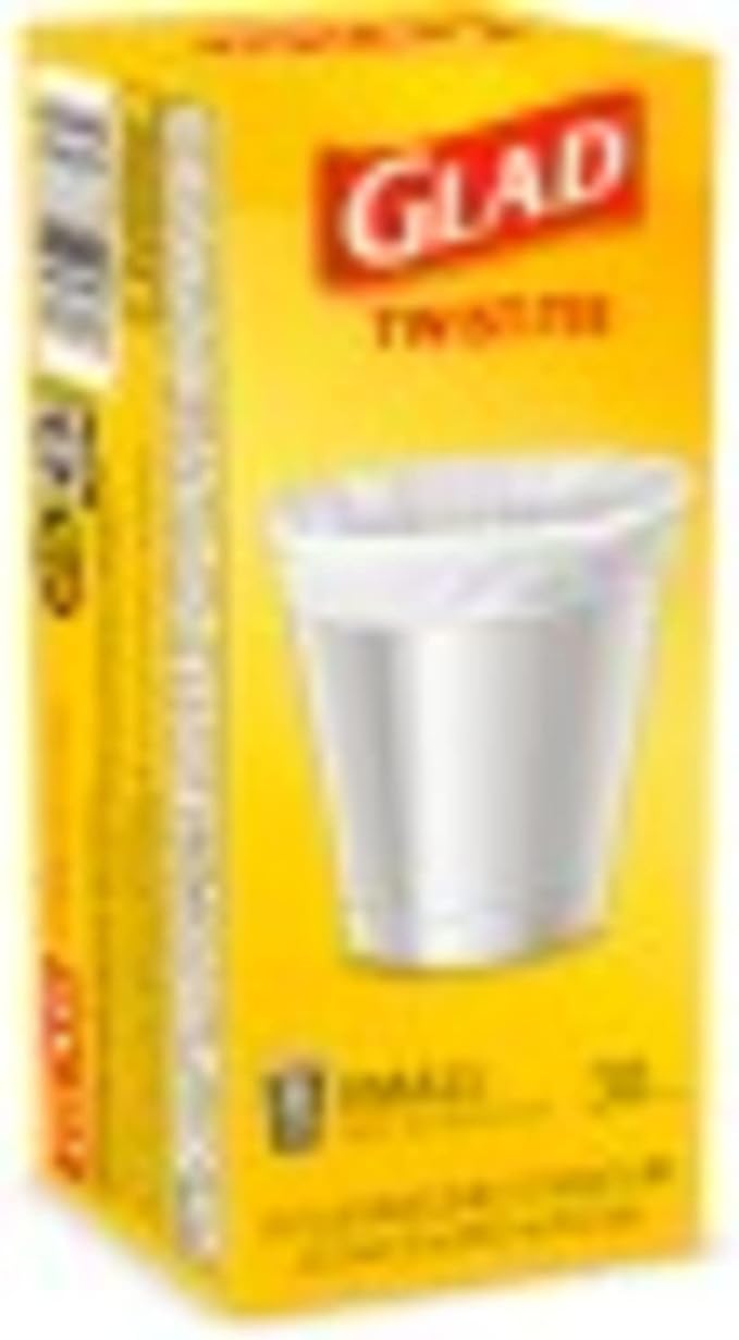 Glad Small Trash Bags - 4 Gallon - 30 Count (Pack of 6)